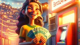 Menina em IA com o Banco24Horas